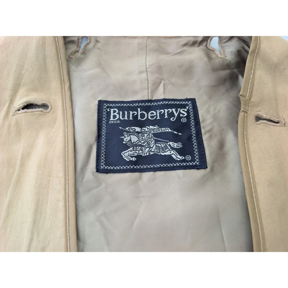 Burberrys Vintage 100% Wool Trench Coat Liner Camel Tan Replacement Women 23x42 - Picture 2 of 9